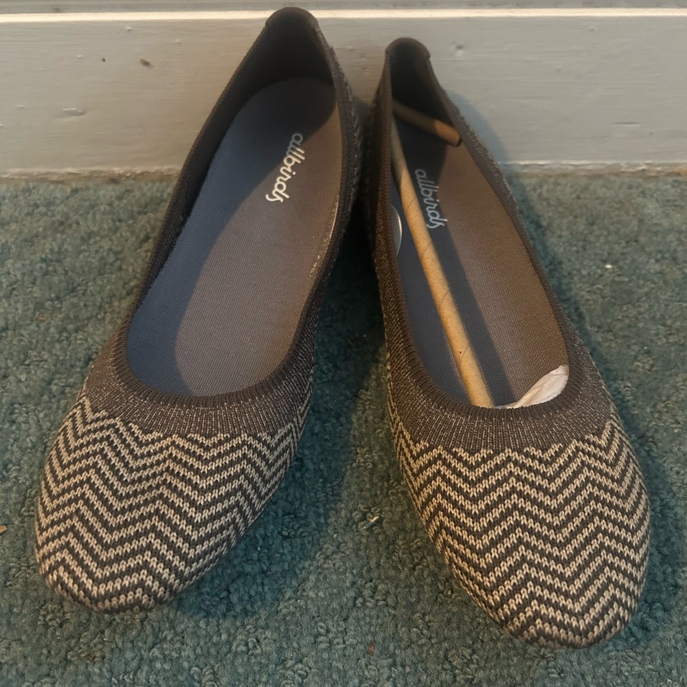 allbirds NWOB Women's Two-Tone Taupe Knit Ballet Flats